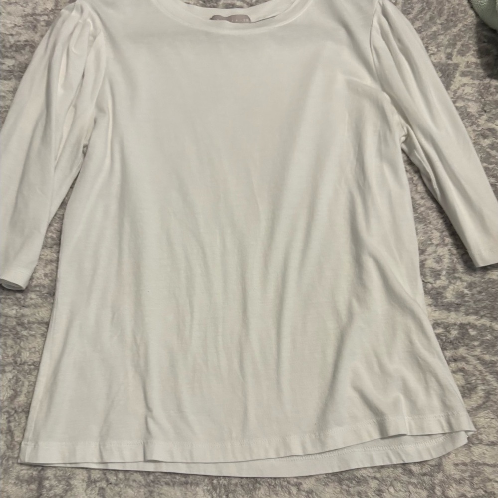 3/4 sleeve Women's White Top